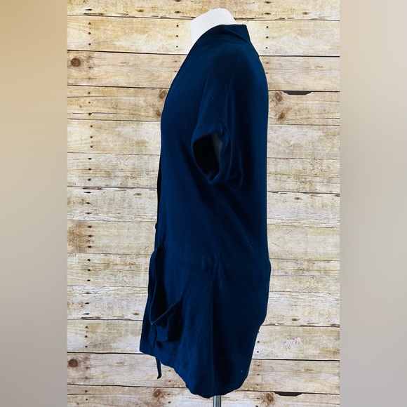 Ann Taylor Size Small Navy Blue Button-Up Cardigan - Picture 6 of 8